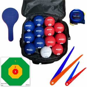 Boccia Ball Set, Official Paralympic Games, Target Mat Included, Official Standards, Medium
