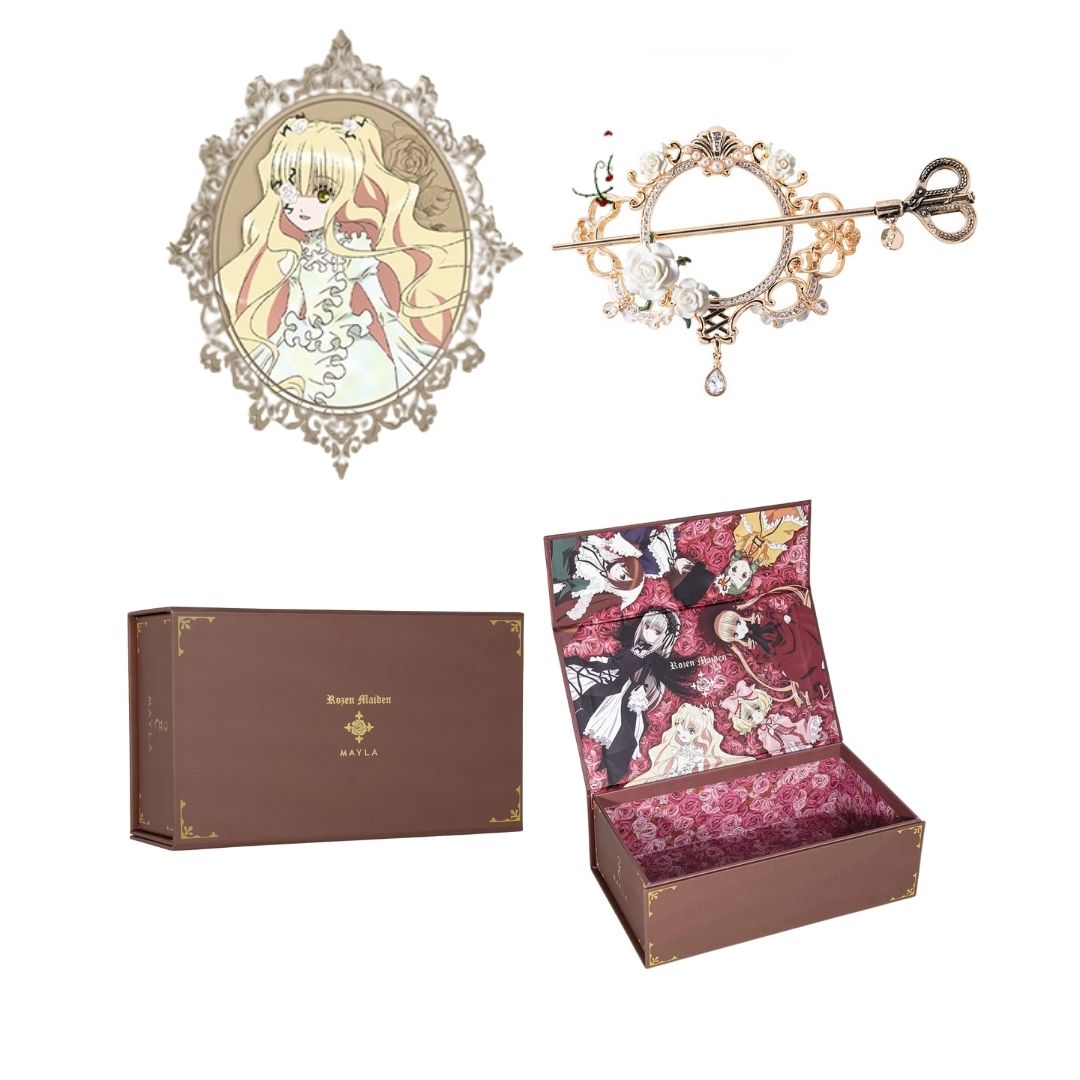 Jepit Rambut MAYLA Rozen Maiden Iconic Majeste + Kanzashi Hairpin – Elegan dan Memikat