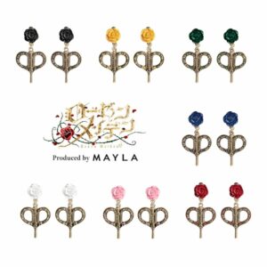 Anting MAYLA Rozen Maiden Iconic Ear Object Rose - Perhiasan Estetik Mewah