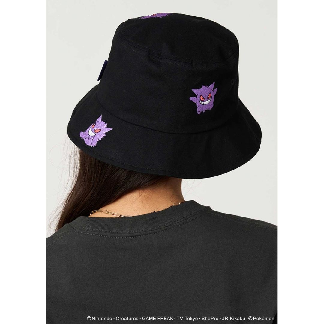 Bucket Hat Graniph Pokemon Gengar Panic Original - Desain Bordir Eksklusif