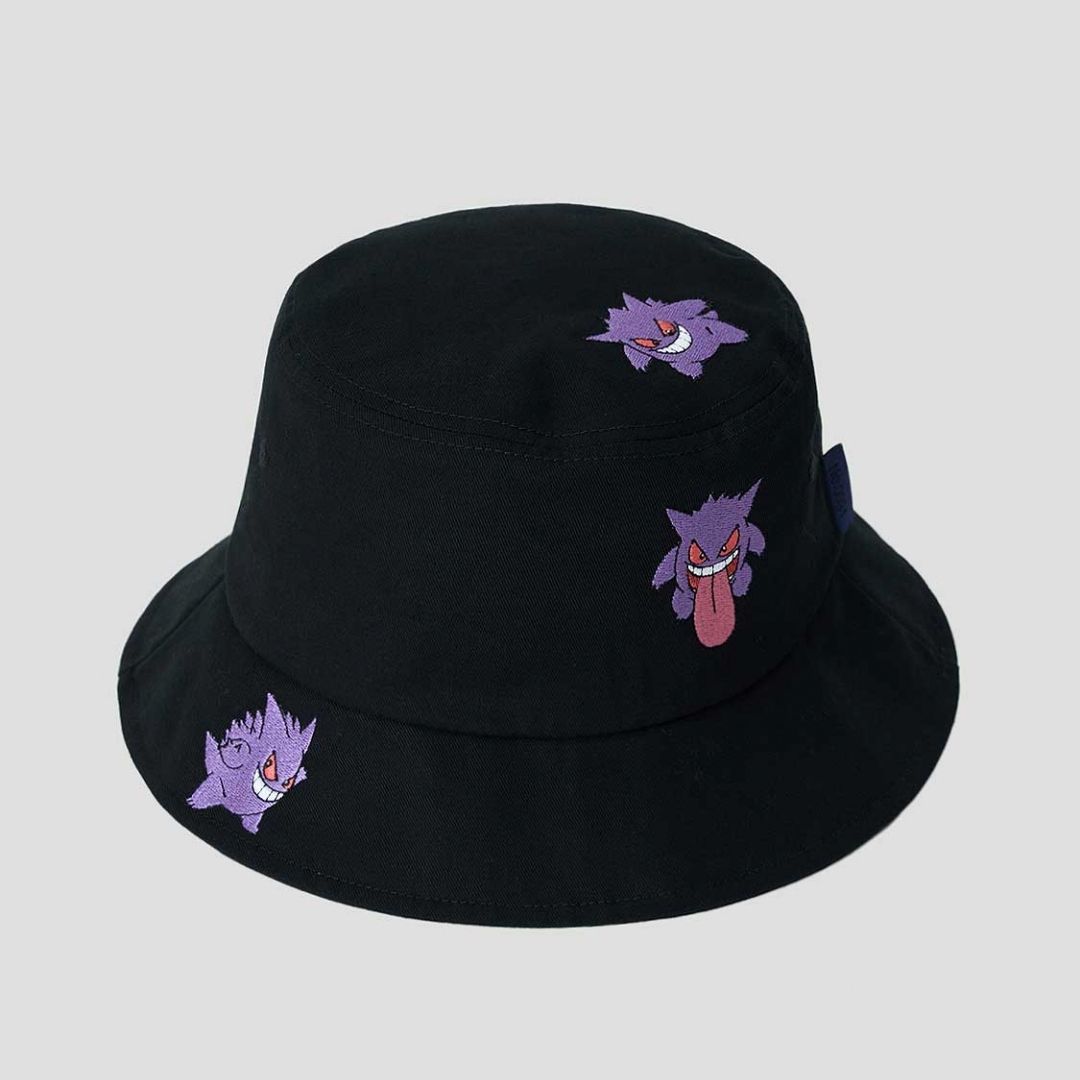 Bucket Hat Graniph Pokemon Gengar Panic Original - Desain Bordir Eksklusif