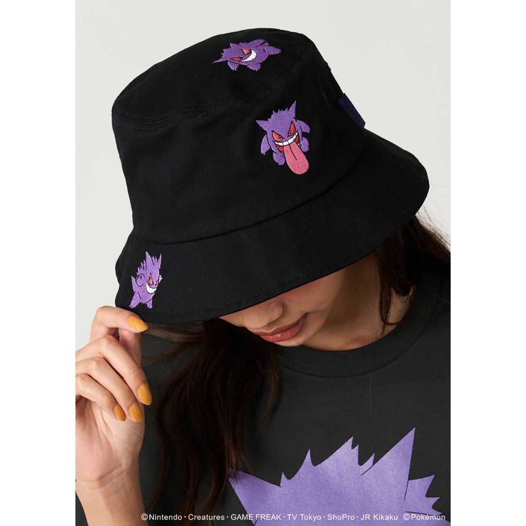 Bucket Hat Graniph Pokemon Gengar Panic Original - Desain Bordir Eksklusif