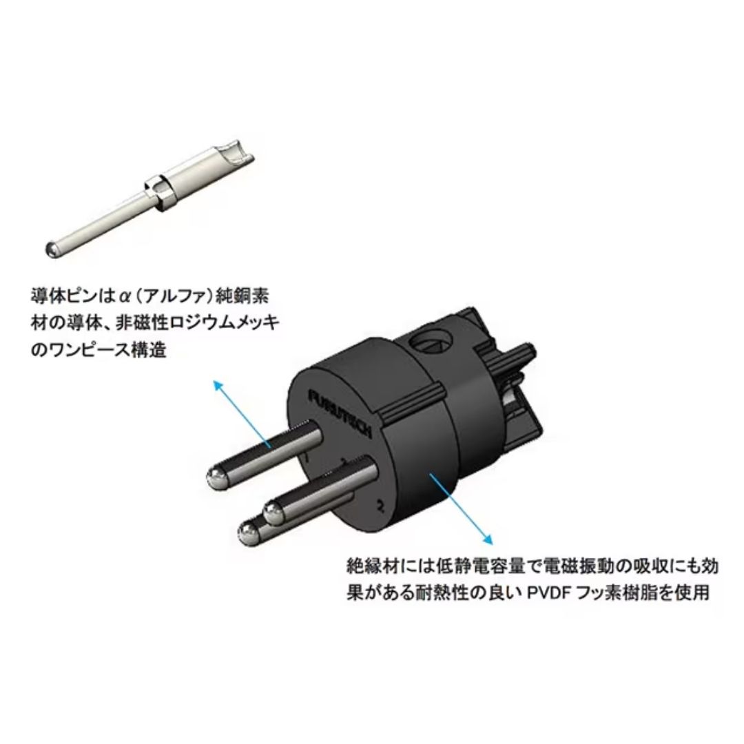 Furutech High-End Grade XLR Plug FP-601M-N1(R) – Konektor Audio Premium