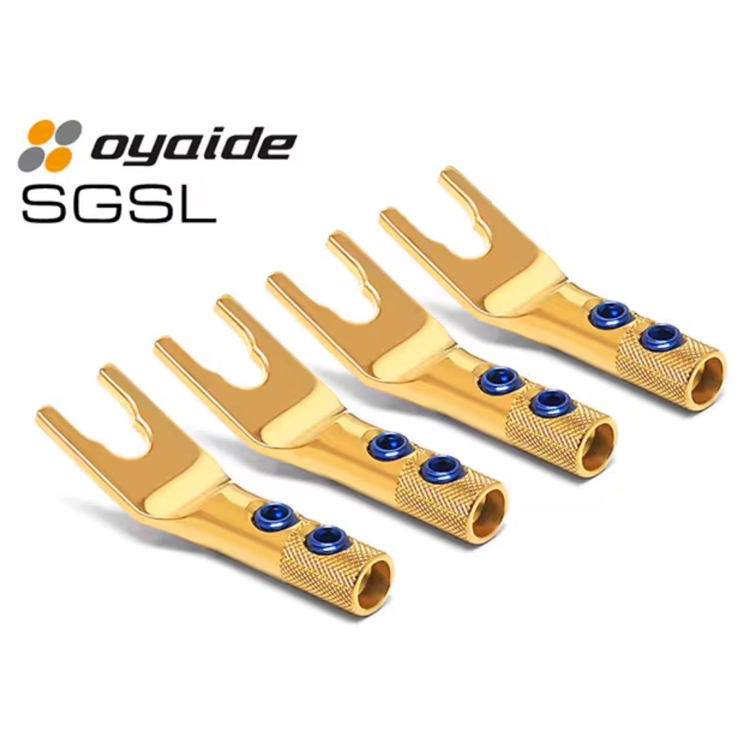 Oyaide Y-rug SGSL – Set isi 4 Berlapis Emas dan Perak Murni