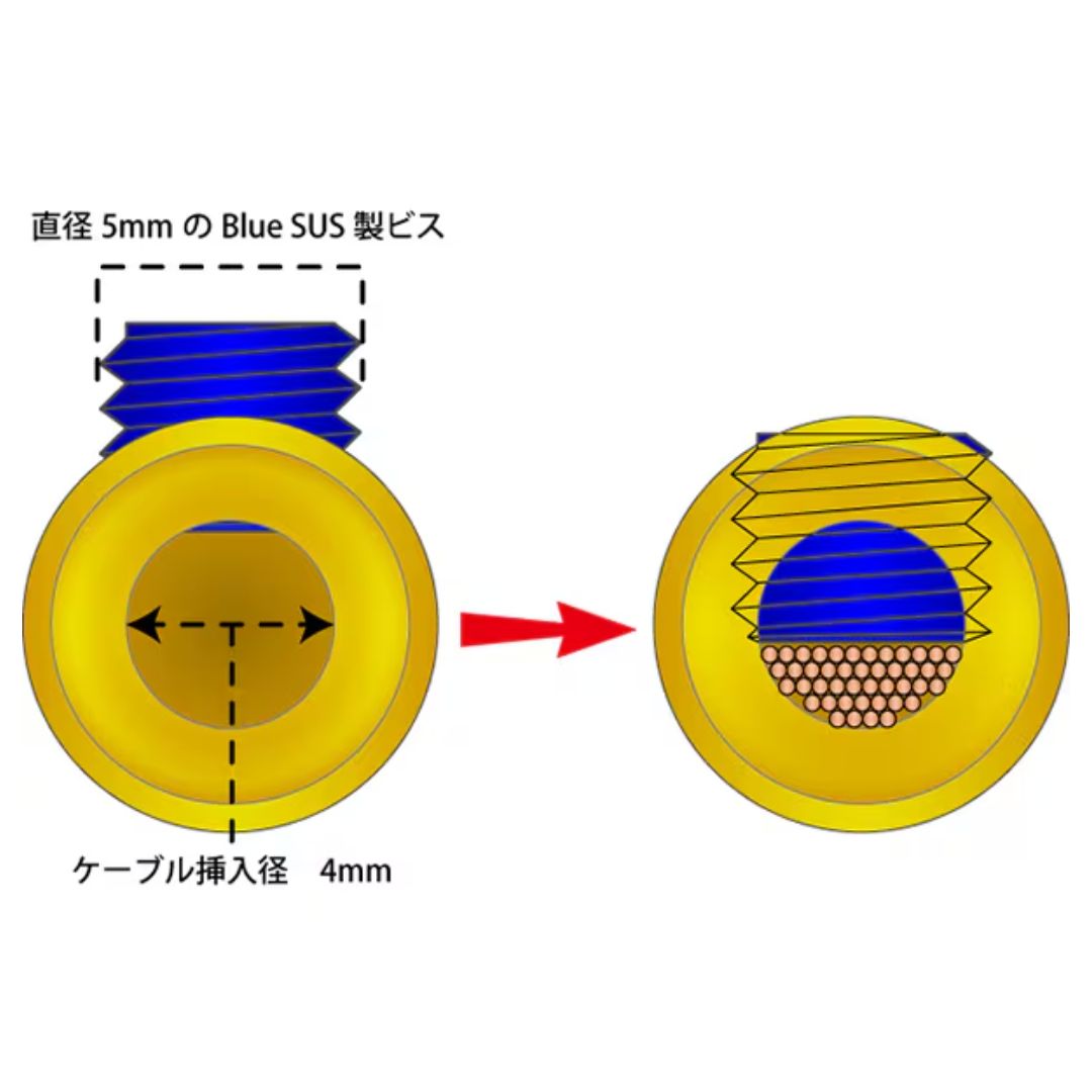 Oyaide Y-rug SGSL – Set isi 4 Berlapis Emas dan Perak Murni