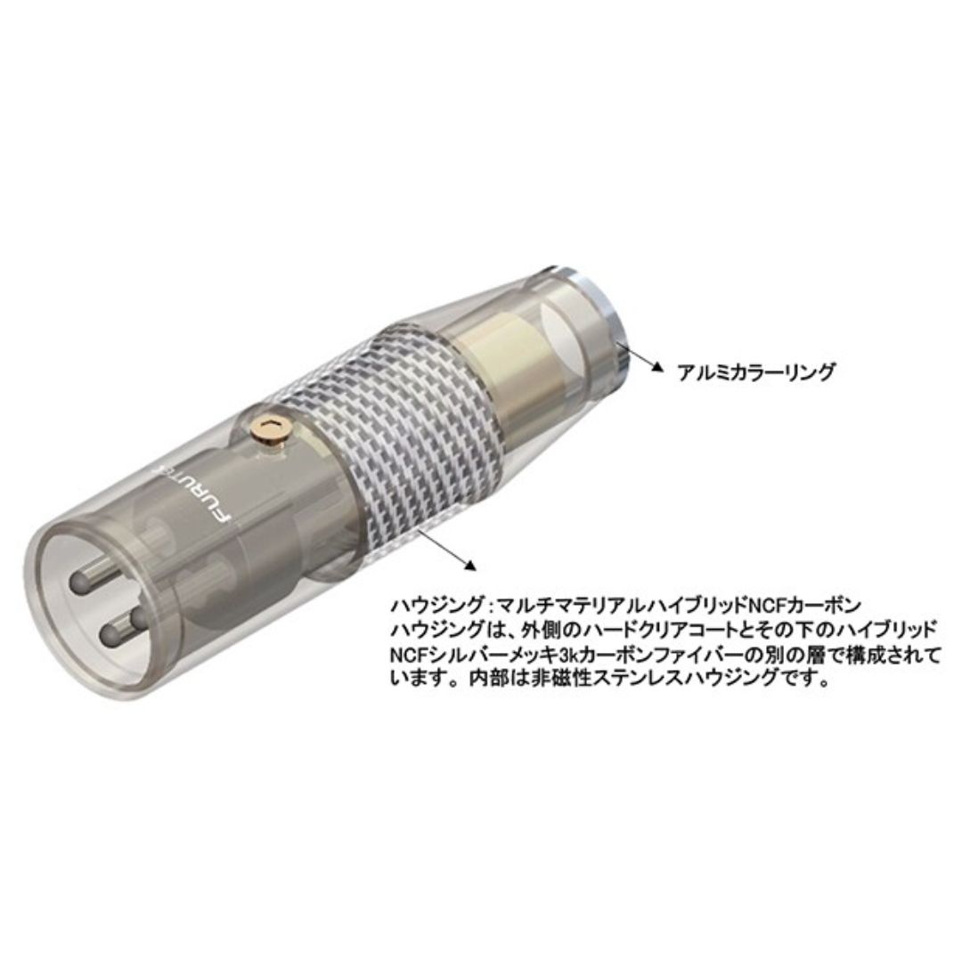 Furutech CF-601M NCF(R) High-End Male XLR Plug Original Rhodium Plated