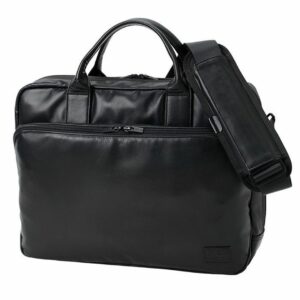 PORTER TIME BLACK 2-way Briefcase (S) 146-16102 Black Original Leather