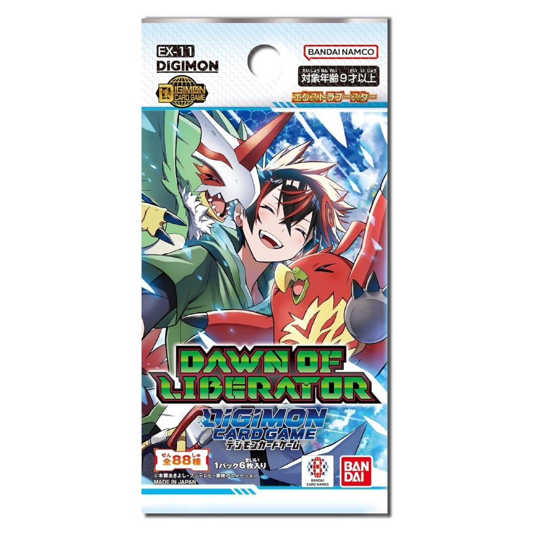 Bandai Digimon Card Game Extra Booster DAWN OF LIBERATOR EX-11 (Box) 24 Packs - Kartu Langka & Spesial
