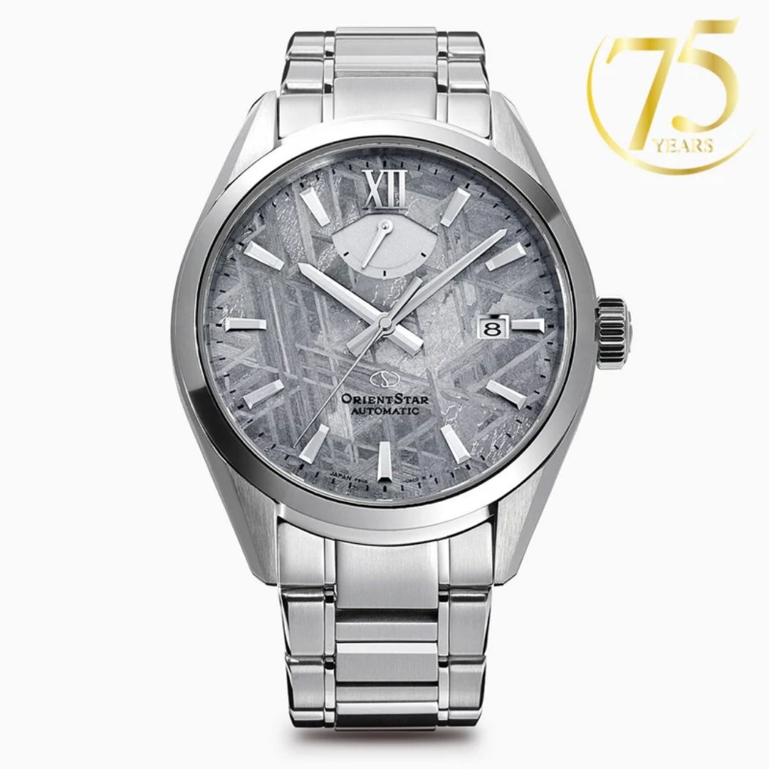 Orient Star M34 F8 Date Meteorite 75th Anniversary Limited