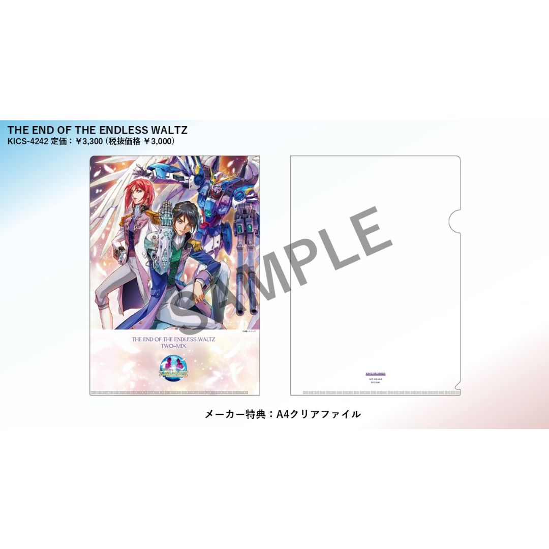 THE END OF THE ENDLESS WALTZ CD Gundam Wing - Limited Edition & Clear File