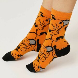 Kaos Kaki Pochita Chainsaw Man Original Graniph - Kaos Kaki Anime Lucu & Nyaman