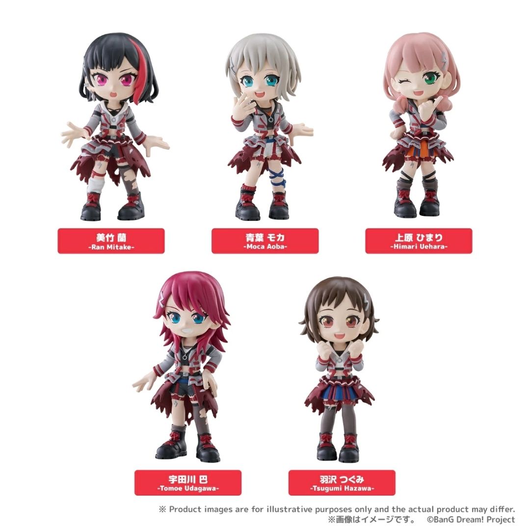 PalVerse BanG Dream Afterglow Figure Set Mini Karakter Imut Koleksi