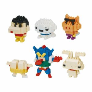 Nanoblock Mini Nano Crayon Shinchan NBMC-06S - Koleksi Figur 1 Box Lengkap