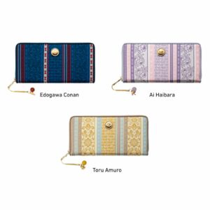 Detective Conan Hakata-ori Long Wallet – Dompet Premium Model Edogawa, Ai, Amuro