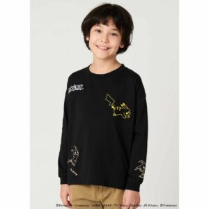 Kaos Pokemon Pokemon Pikachu Mimikyu Long Sleeve Kids T-Shirt Graniph