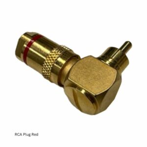 Tomoca JS-017L RCA Plug L Shape Solderless Red White