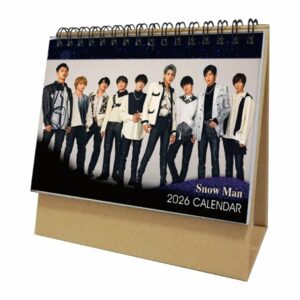 2026 Snowman Desk Calendar Style-10 Double Sided 8 Inch Schedule Desk Rest