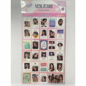 NewJeans Stamp Sticker Set dengan Message Card Idol 29 desain