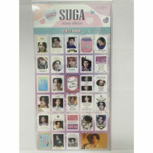 SUGA Stamp Sticker Set dengan Message Card Idol 29 desain