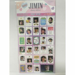 JIMIN Stamp Sticker Set dengan Message Card Idol 29 desain