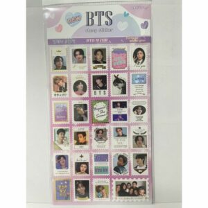 V Jungkook Jin Jimin Stamp Sticker Set dengan Message Card Idol 29 desain