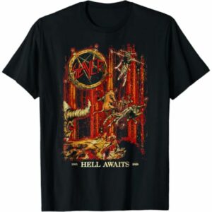 Slayer Hell Awaits Anniversary Cover T-Shirt Black Woman