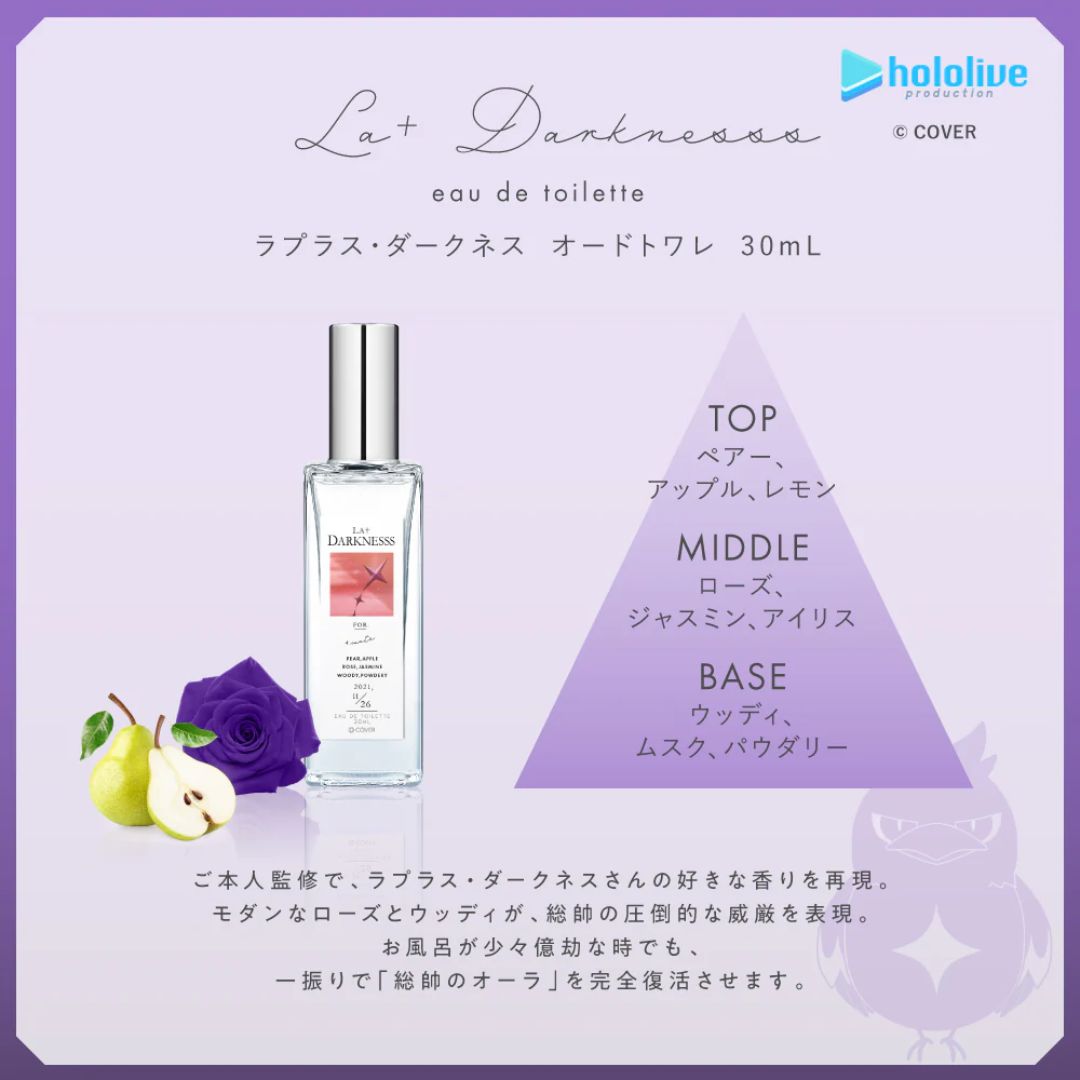 Parfum Laplace Darkness Hololive - Aroma Woody Rose Elegan dan Powerful