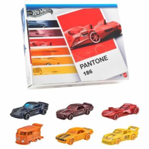 Hot Wheels Pantone MultiPack Assortment - 6 Die-Cast Cars in Bold Colors