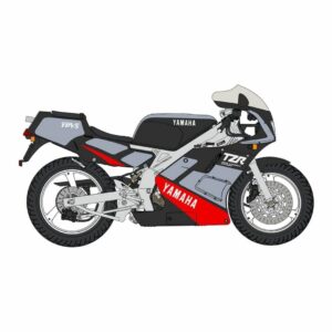 Hasegawa Yamaha TZR250 3MA 1989 - Model Kit Motor Klasik Presisi
