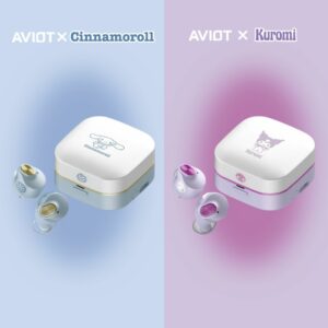AVIOT Sanrio TE-Q3R TWS Kuromi & Cinnamoroll Collaboration Earphones Edition