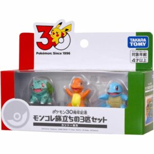 Moncolle Starter Set Kanto Region Pokemon 30th Anniversary 3 Figure