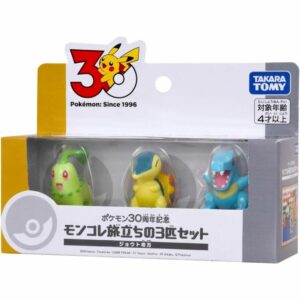 Moncolle Starter Set Johto Region Pokemon 30th Anniversary 3 Figure