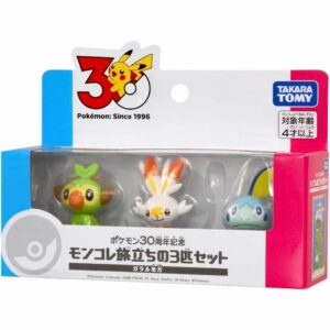 Moncolle Starter Set Galar Region Pokemon 30th Anniversary 3 Figure