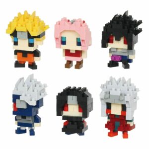 Kawada Nanoblock Naruto Shippuden NBMC 45S Box Koleksi 6 Karakter Anime