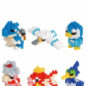 Kawada Nanoblock Pokemon Water Type NBMC 16S Box Koleksi 6 Mini Nano Resmi