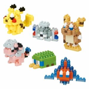 Kawada Nanoblock Pokémon Electric Type NBMC_08S Koleksi Mini Nano 6 Pcs