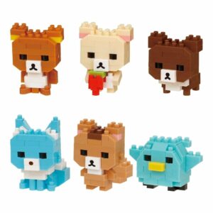 Kawada Nanoblock Rilakkuma Vol 2 NBMC_36S Box Koleksi 6 Mini Nano Resmi