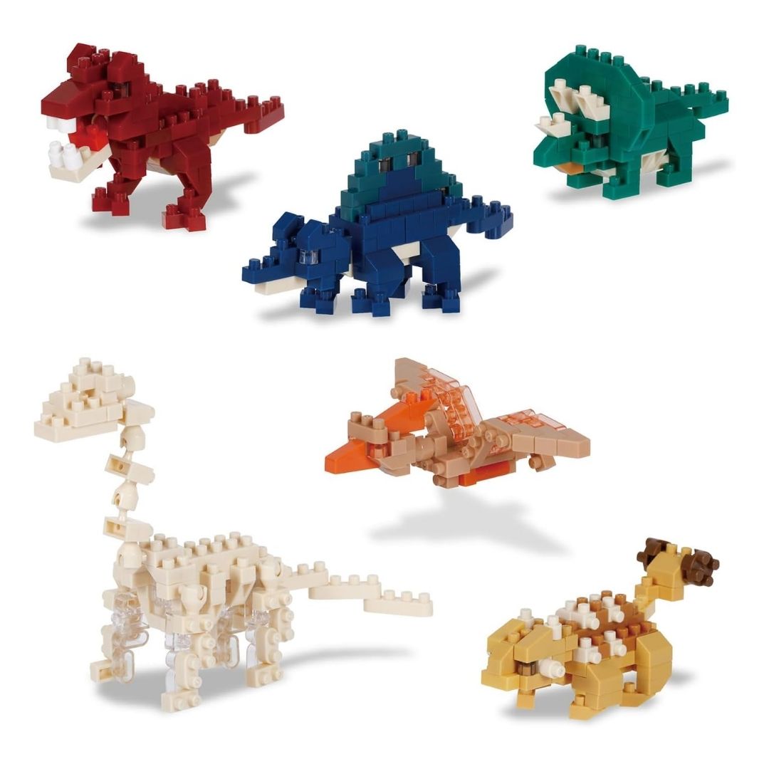 Kawada Nanoblock Dinosaur NBMC_68S Box 6 Pieces Koleksi Dinosaurus