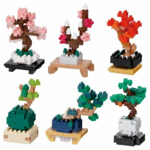 Kawada Nanoblock Bonsai NBMC_63S Box 6 Pieces Koleksi Mini Bonsai