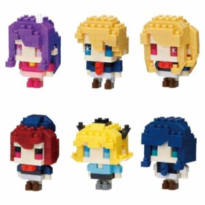 Kawada Nanoblock Oshi no Ko NBMC_70S Box 6 Pieces Koleksi Anime