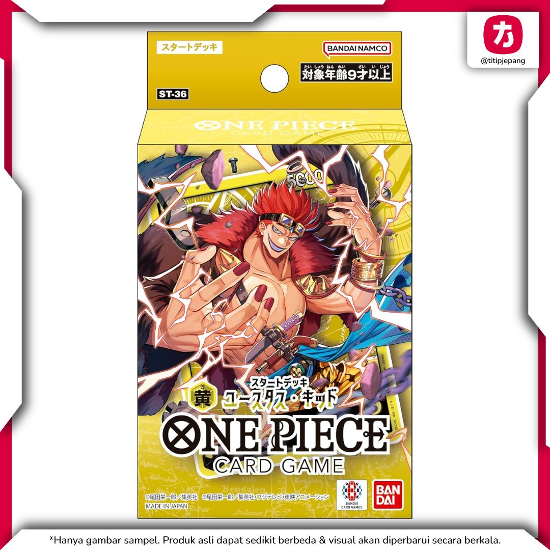 ST-36 Yellow Eustus Kid Starter Deck One Piece Card Game Bandai Set of 2
