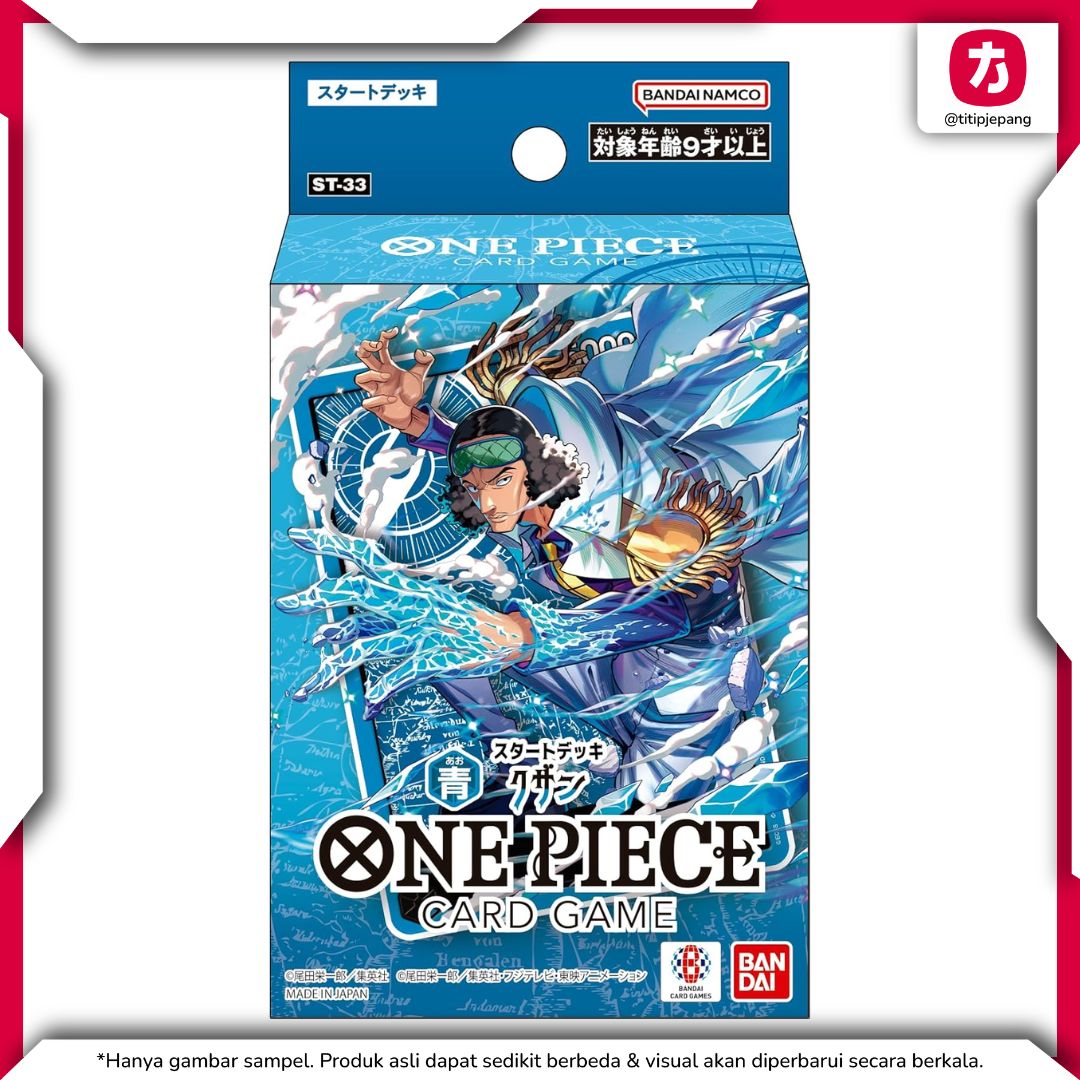 ST-33 Blue Kuzan Starter Deck One Piece Card Game Bandai Set of 2 Resmi