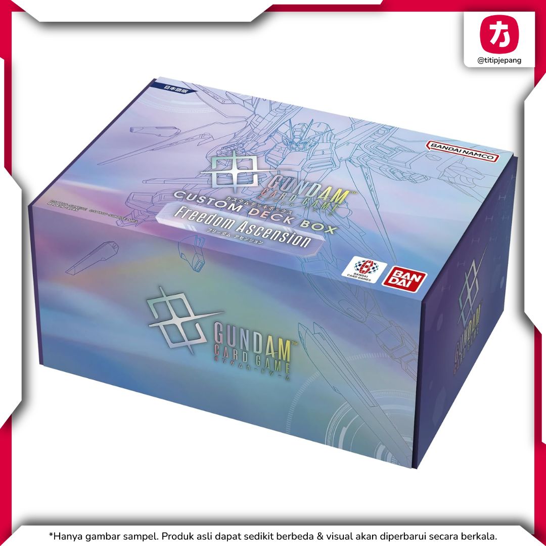 Bandai SC01 Gundam Deck Box Freedom Ascension Custom Card Game Edisi 2026