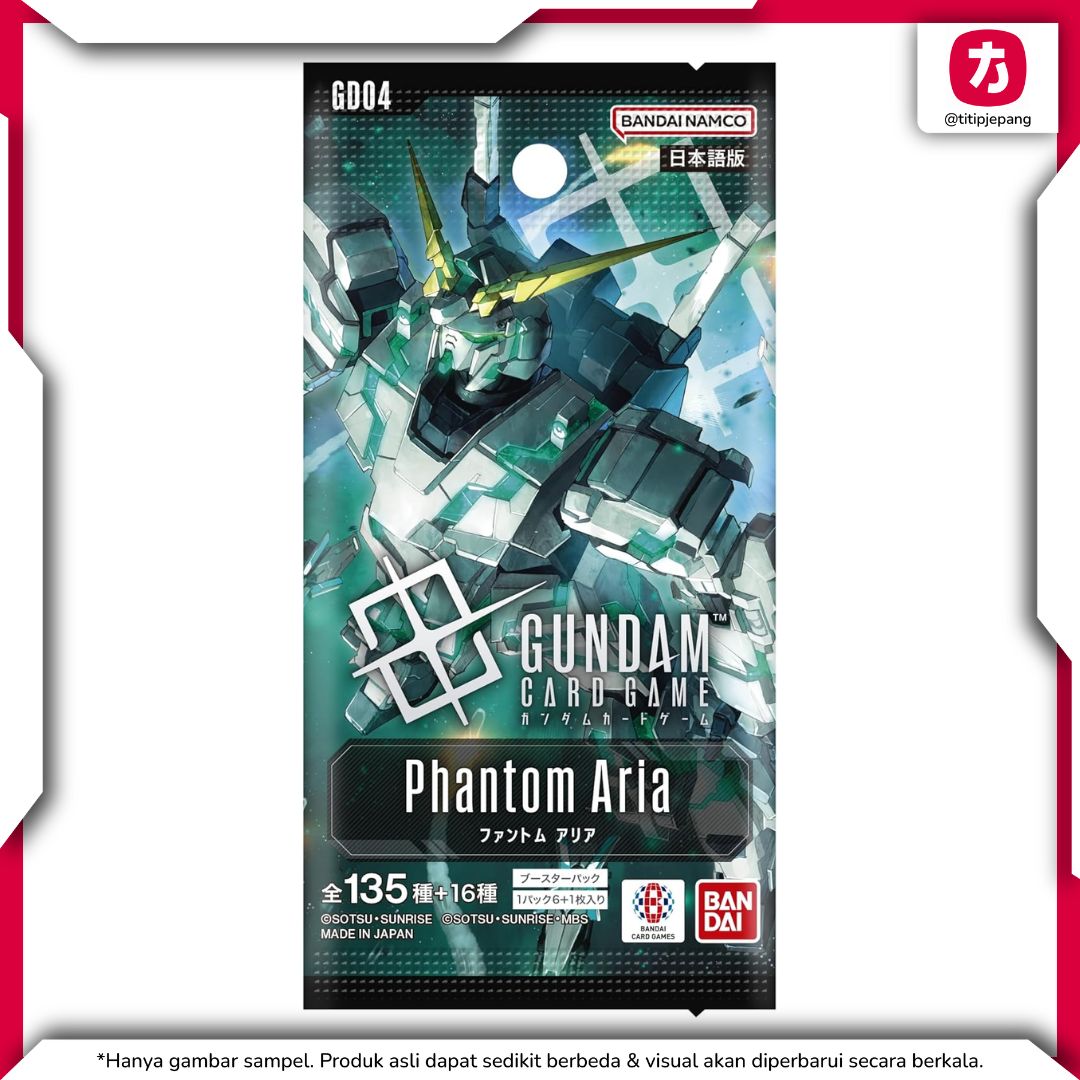 Bandai Gundam Booster Pack Phantom Aria GD04 BOX 24 Packs Resmi BANDAI