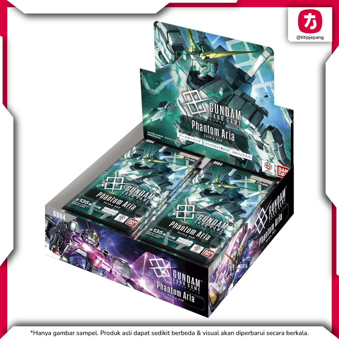 Bandai Gundam Booster Pack Phantom Aria GD04 BOX 24 Packs Resmi BANDAI