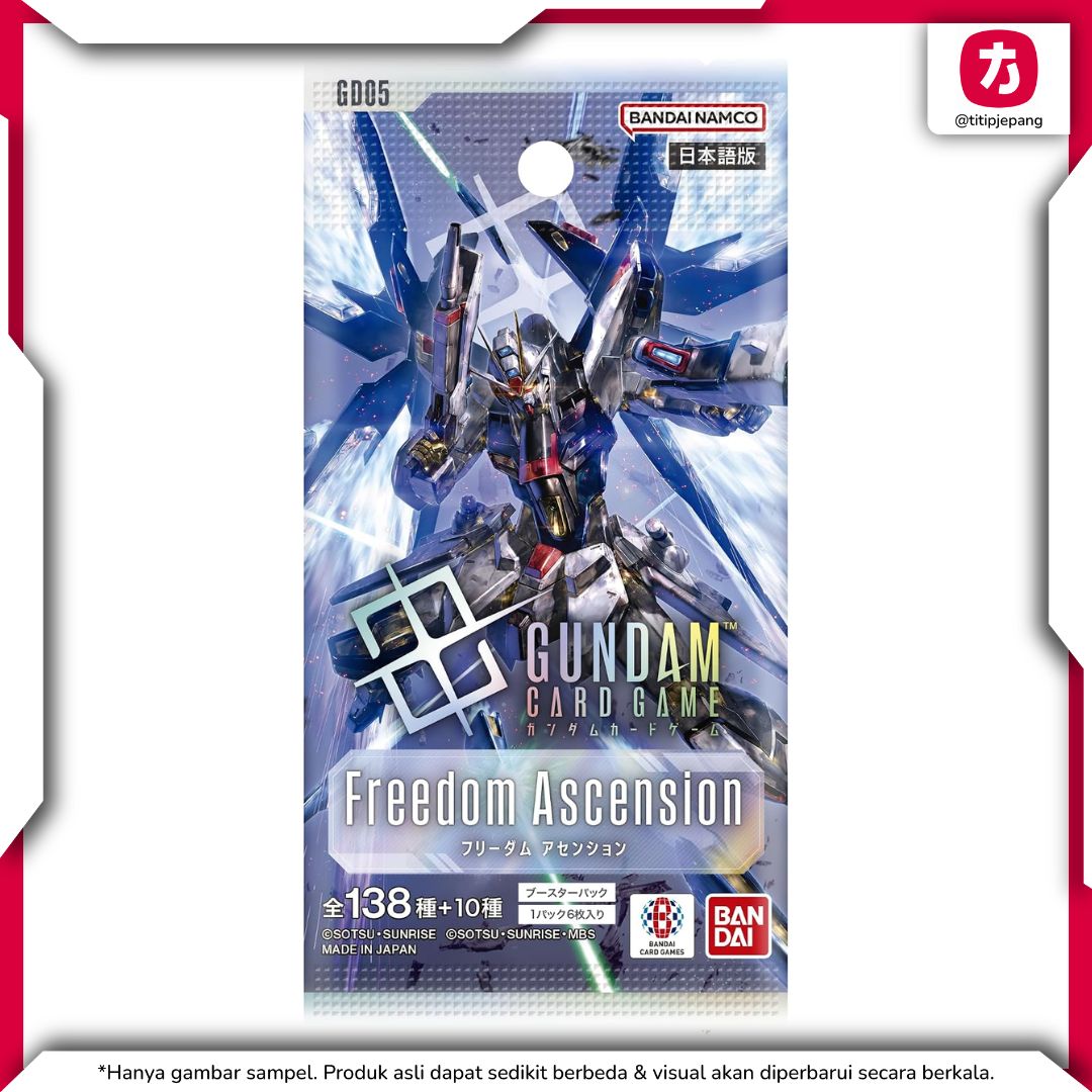 Bandai Gundam Booster Freedom Ascension GD05 BOX 24 Packs Resmi BANDAI