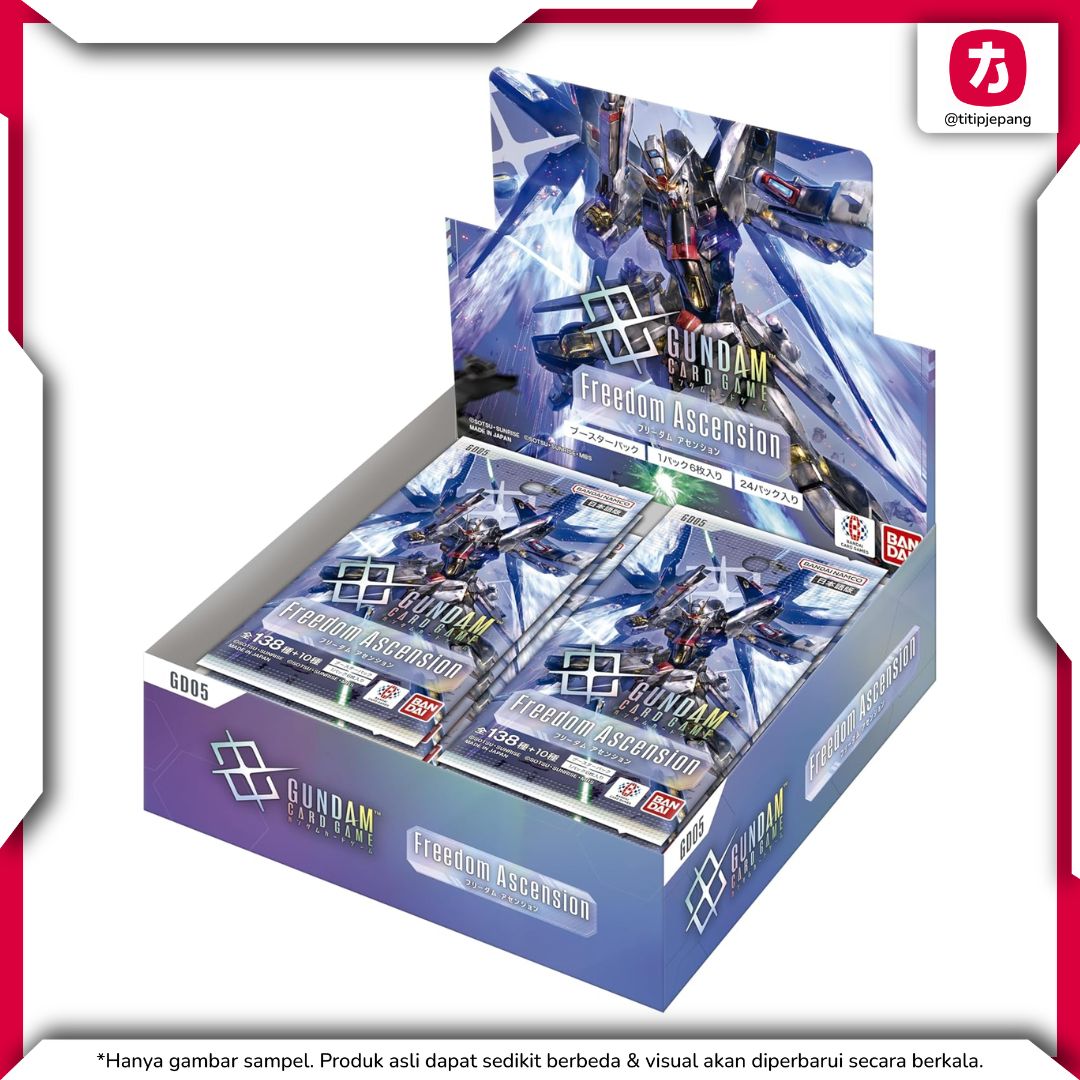 Bandai Gundam Booster Freedom Ascension GD05 BOX 24 Packs Resmi BANDAI