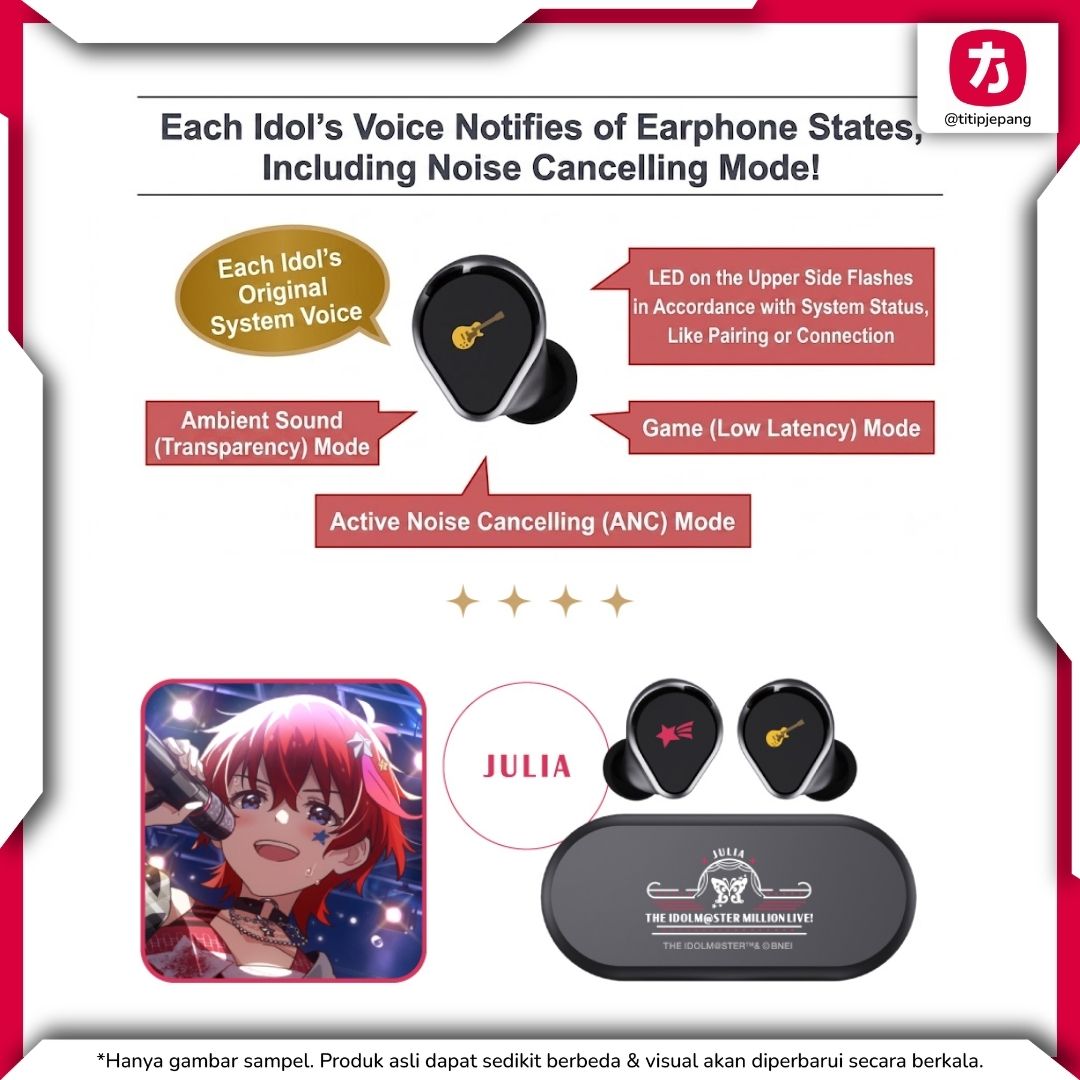 TWS ONKYO X THE IDOLMASTER MILLION LIVE! CP-TWS01F Collaboration Julia Model (Re-release)