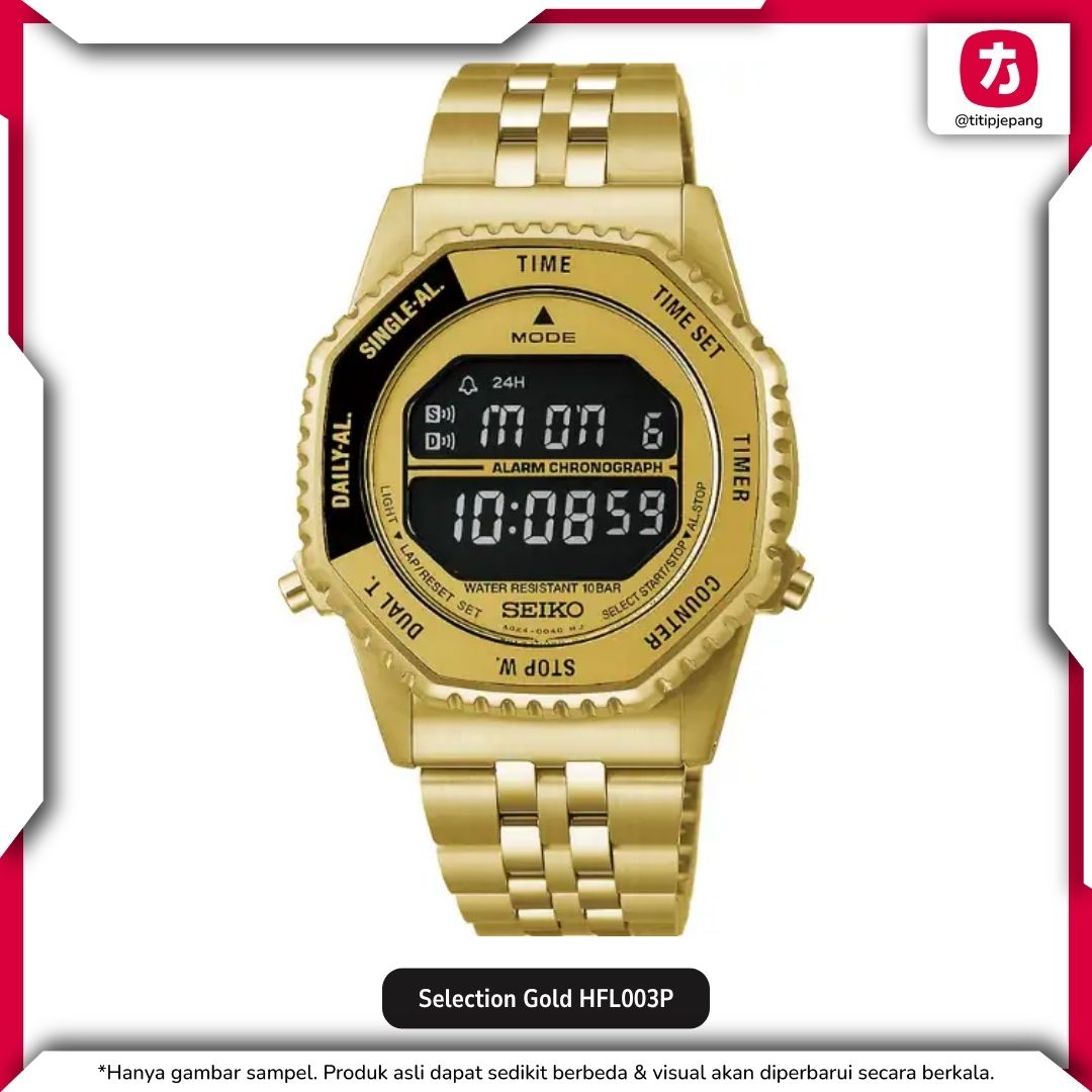 Jam Tangan Seiko Selection (Gold/Silver) Digital Quartz