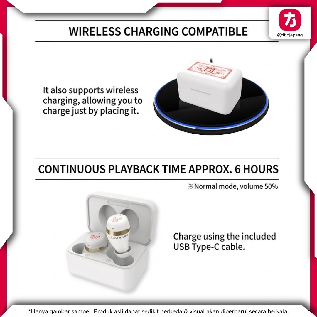  TWS Onkyo Super Princess Kaguya Tsukimi Yachiyo Model CP-TWS01E Wireless Earphones 